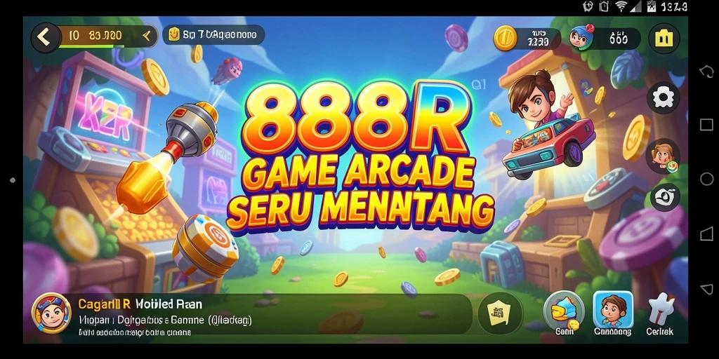 Screenshot menampilkan keseruan dan tantangan gameplay 888R.