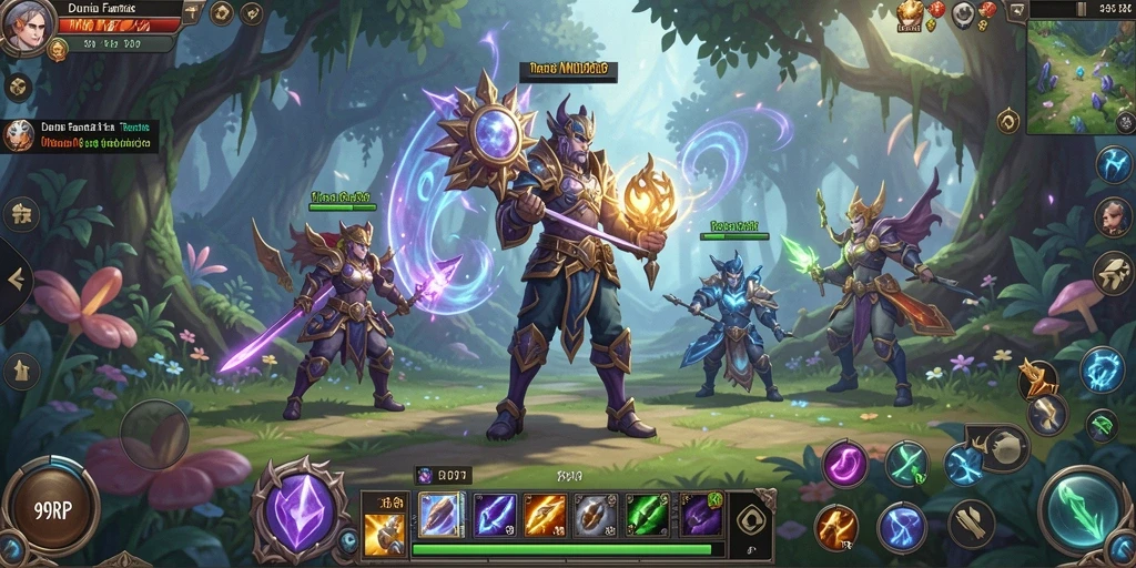 Screenshot utama 99RP menunjukkan aksi seru dalam dunia MMORPG.