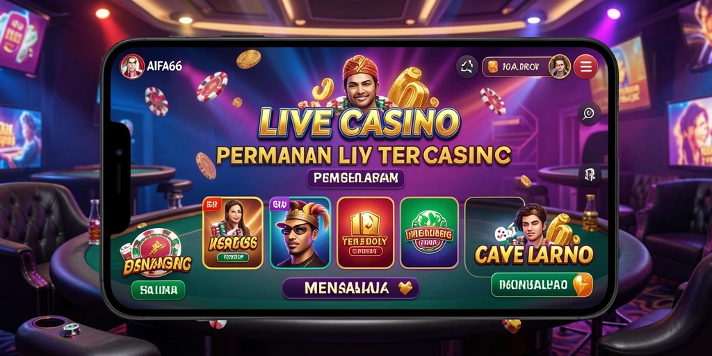 Tampilan gameplay Live Casino yang menakjubkan dan interaktif di AIFA66.