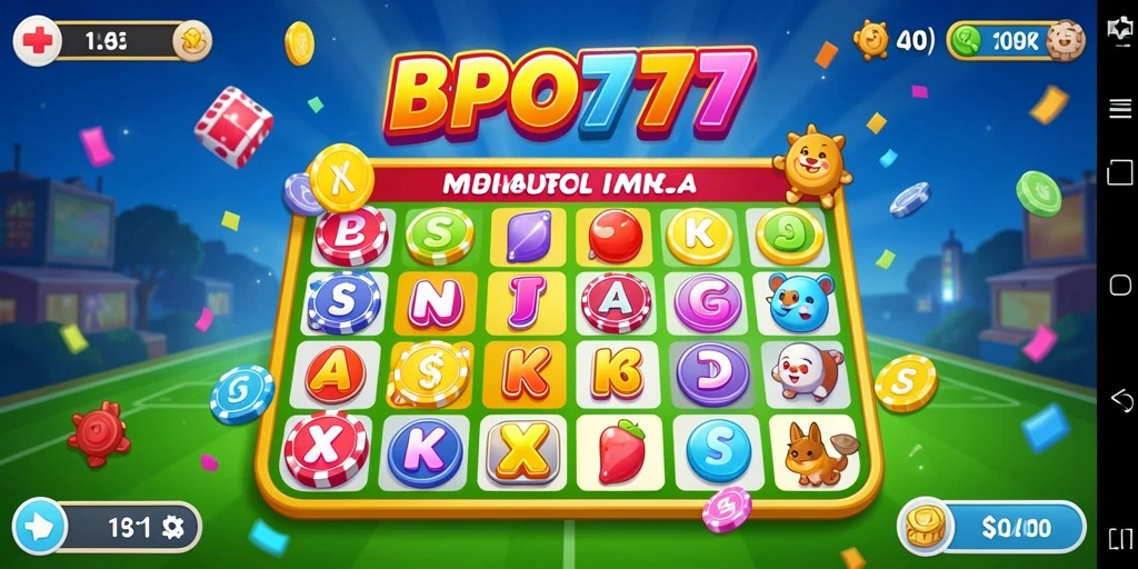 Tampilan gameplay BPO777 menunjukkan suasana permainan Bingo yang seru.