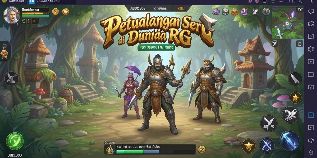 Tampilan gameplay RPG yang menarik di JUDOL303.