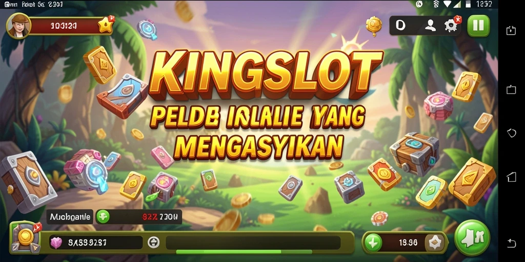Screenshot gameplay KINGSLOT menunjukkan keseruan bermain slot Idle.