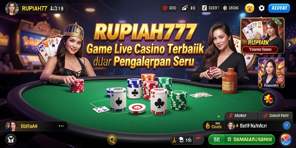 Gameplay Live Casino seru di aplikasi RUPIAH777.
