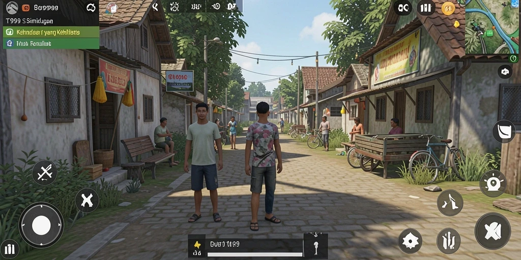 Tampilan gameplay T9999 yang memukau dan interaktif.